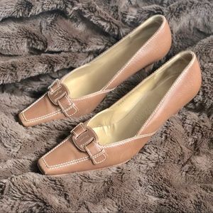 Salvatore Ferragamo Brown Louisiana 5cm Heels